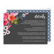 Charcoal Watercolor Roses Wedding Information Cards Image 3 of 3